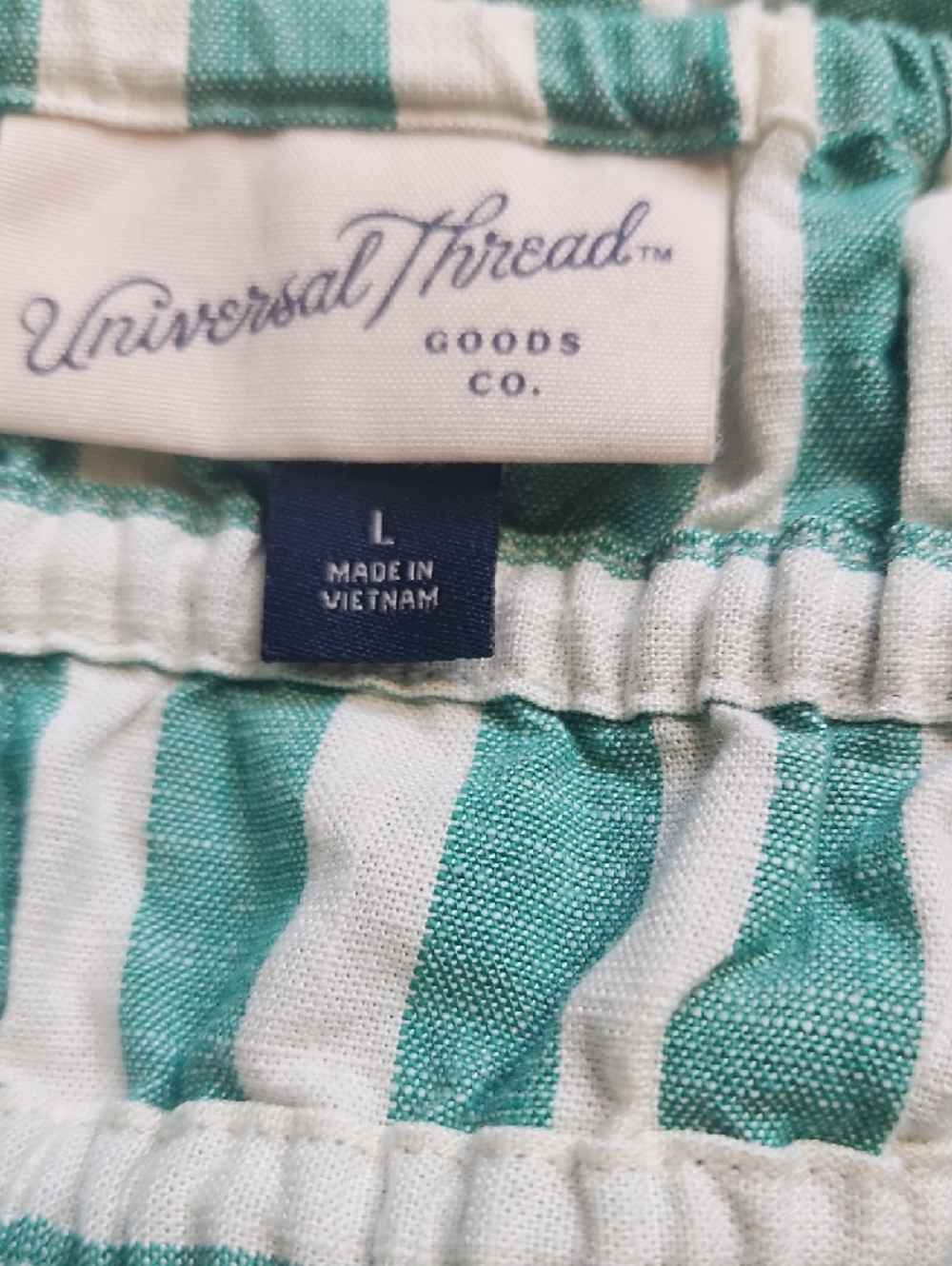 Green and White Striped Maxi Dress - Picture 2 of 11